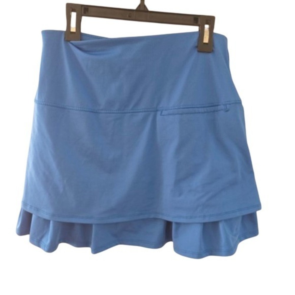 Lucky in Love Women Blue Athletic Skort Pleated Skirt Built-in Shorts Size S